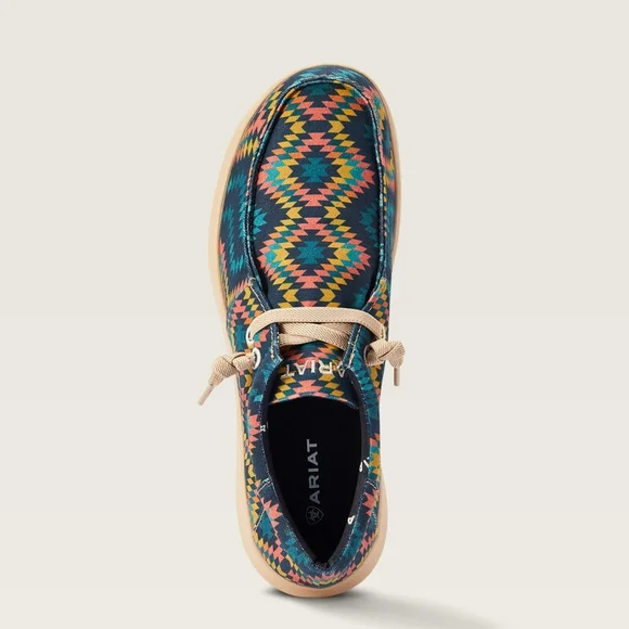 HILO Ariat Mens 10- EE Wide BLUE Aztec NWT